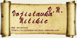 Vojislavka Milikić vizit kartica